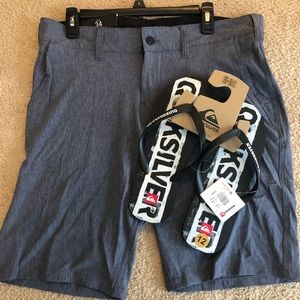 Trunks Swim Shorts + Quicksilver Flip Flop Bundle